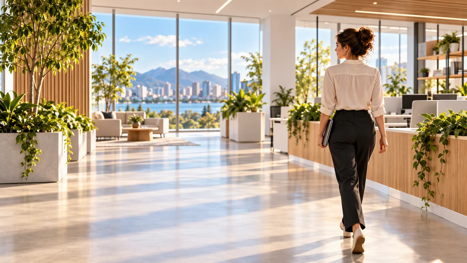 A clear path through an orderly workplace replaces friction.