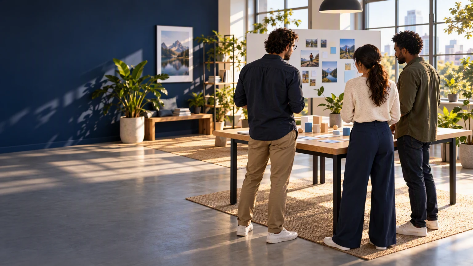 A product team defines the real job the application must support.